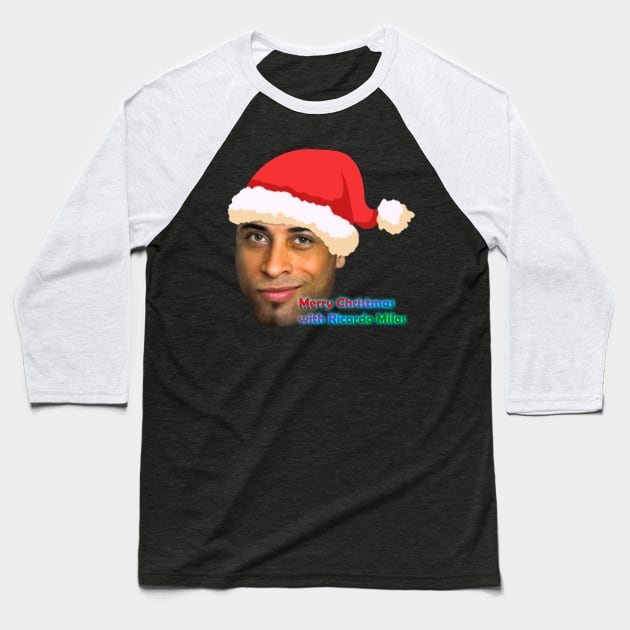 ricardo milos christmas Baseball T-Shirt by denpoolswag